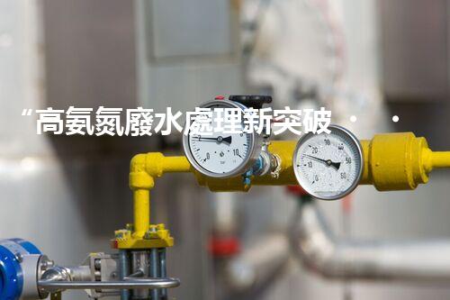 “高氨氮廢水處理新突破，綠色環(huán)保技術(shù)助力高效凈化”